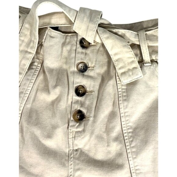BLANKNYC Exposed Button Twill Self Belted Cargo Shorts Camel Size 28 NWT - Picture 11 of 16